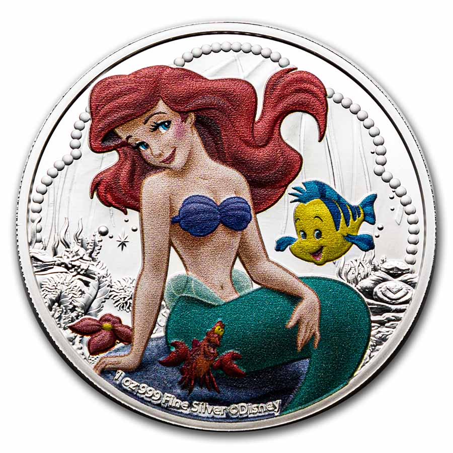 Buy 2022 Niue 1 oz Silver $2 Disney Princess Ariel | APMEX